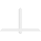 Ekena Millwork Eugene Architectural Grade PVC Gable Bracket, 60"W x 35"H x 2"D x 4"F, 14/12 Pitch GBP060X35X0204EUG00 - alternate 4